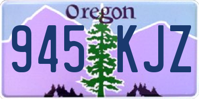 OR license plate 945KJZ