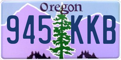 OR license plate 945KKB