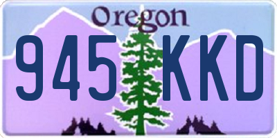 OR license plate 945KKD