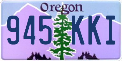 OR license plate 945KKI