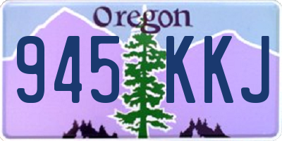 OR license plate 945KKJ