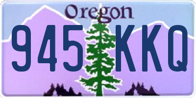 OR license plate 945KKQ
