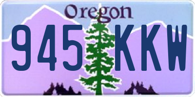 OR license plate 945KKW