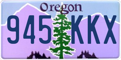 OR license plate 945KKX