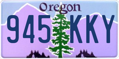 OR license plate 945KKY