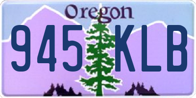OR license plate 945KLB