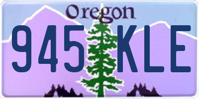 OR license plate 945KLE
