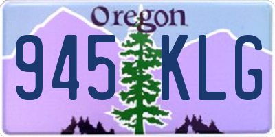OR license plate 945KLG