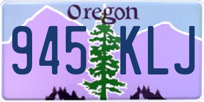 OR license plate 945KLJ