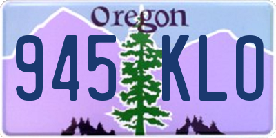 OR license plate 945KLO