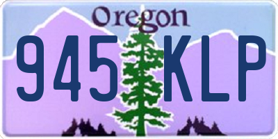 OR license plate 945KLP