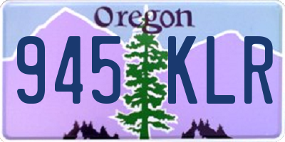 OR license plate 945KLR