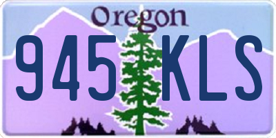 OR license plate 945KLS