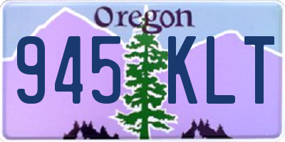 OR license plate 945KLT