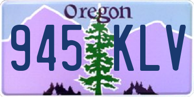 OR license plate 945KLV