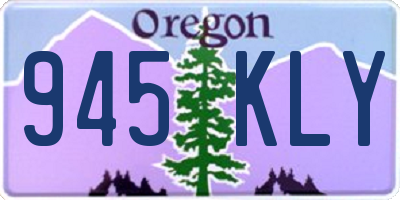 OR license plate 945KLY