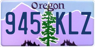 OR license plate 945KLZ