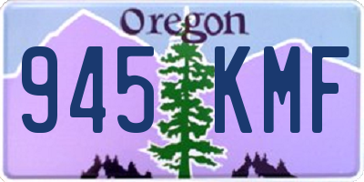 OR license plate 945KMF