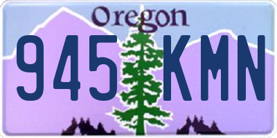 OR license plate 945KMN