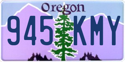 OR license plate 945KMY