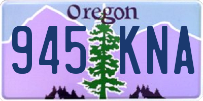 OR license plate 945KNA