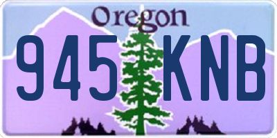 OR license plate 945KNB