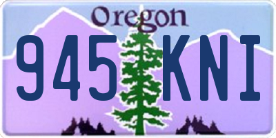 OR license plate 945KNI