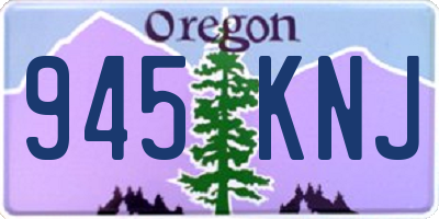 OR license plate 945KNJ