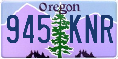 OR license plate 945KNR