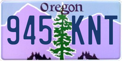 OR license plate 945KNT