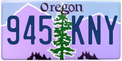 OR license plate 945KNY