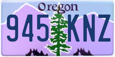 OR license plate 945KNZ
