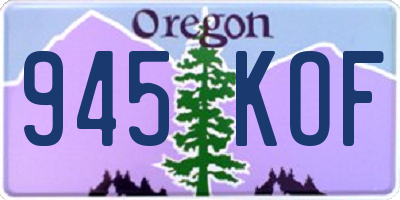 OR license plate 945KOF