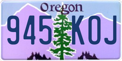 OR license plate 945KOJ