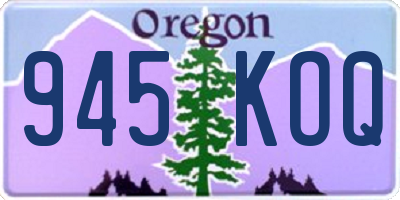 OR license plate 945KOQ