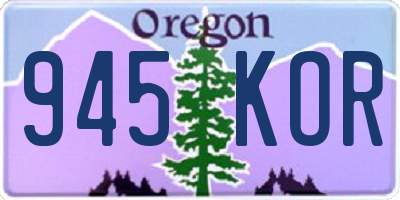 OR license plate 945KOR