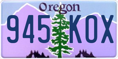 OR license plate 945KOX