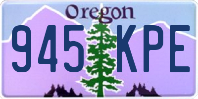 OR license plate 945KPE
