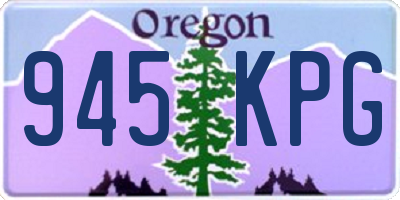 OR license plate 945KPG