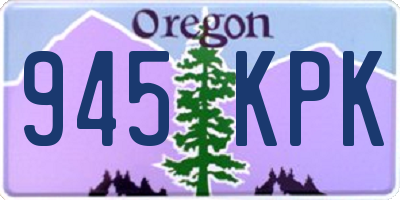 OR license plate 945KPK