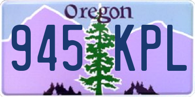 OR license plate 945KPL
