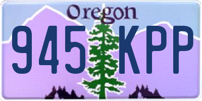 OR license plate 945KPP