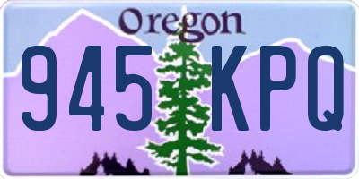 OR license plate 945KPQ