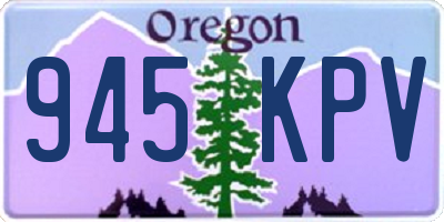 OR license plate 945KPV