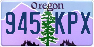 OR license plate 945KPX