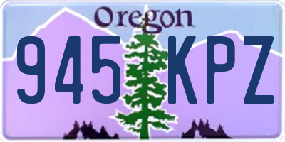 OR license plate 945KPZ