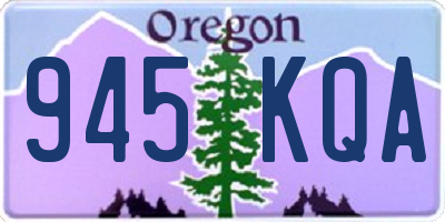 OR license plate 945KQA
