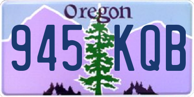 OR license plate 945KQB