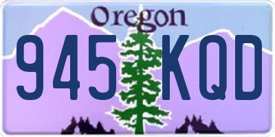 OR license plate 945KQD