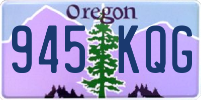 OR license plate 945KQG
